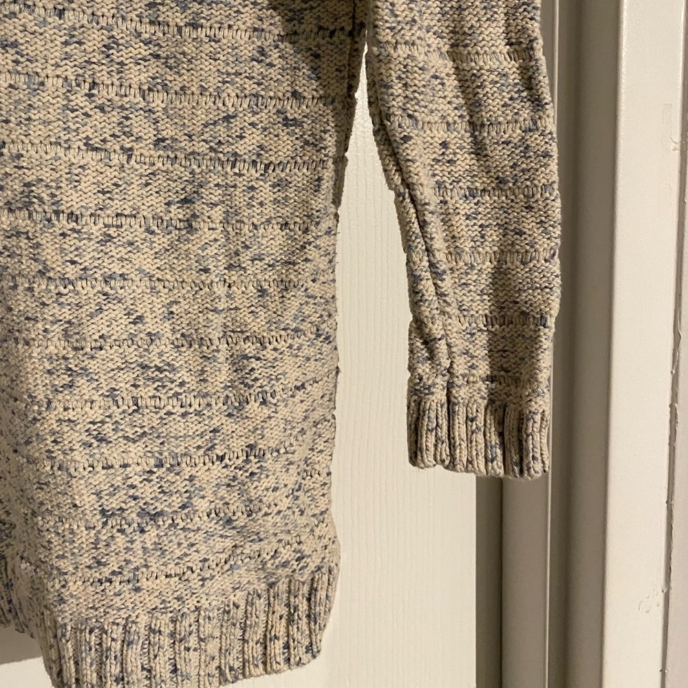 tommy hilfiger blue & white speckled sweater